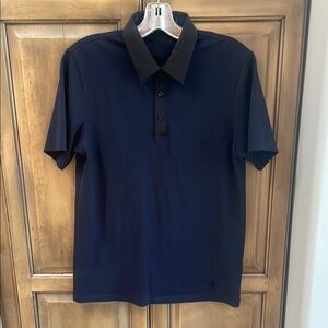 Theory Black Polo Shirt Short-Sleeved Cotton
